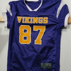 Augusta Vikings‎ Football Jersey Number 87 Youth Sports Purple Medium
